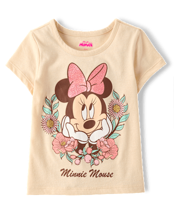 Baby And Toddler Girls Minnie Mouse Floral Graphic Tee