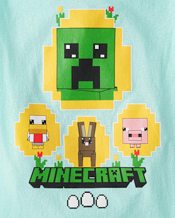 Boys Minecraft Easter Graphic Tee