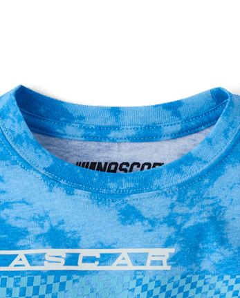 T-shirt graphique Nascar™ pour garçon, imprimé tie-dye devant et derrière