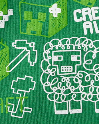 Boys Minecraft St. Patrick's Day Minecraft Graphic Tee