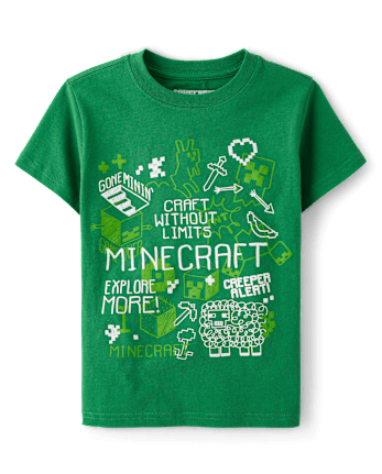 Boys Minecraft St. Patrick's Day Minecraft Graphic Tee