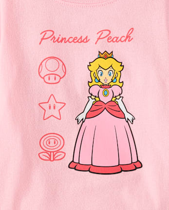Baby And Baby And Toddler Girls Super Mario™ Princess Peach Graphic Tee