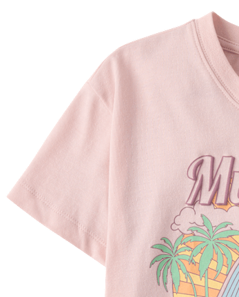 Girls Ford™ Mustang Oversized Cropped Graphic Tee