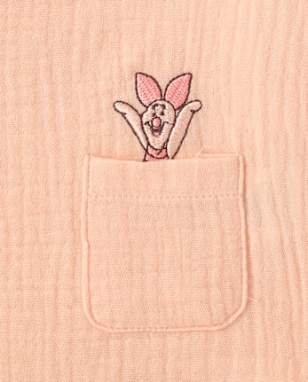 Baby Girls Winnie The Pooh™ Embroidered 3-Piece Playwear Set