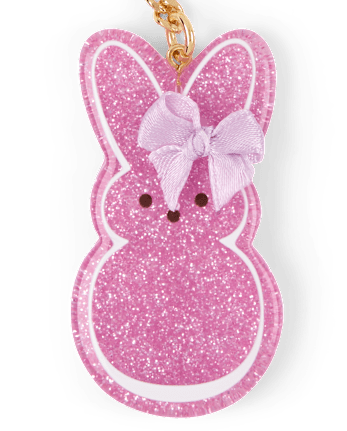 Girls Peeps® Glitter Keychain