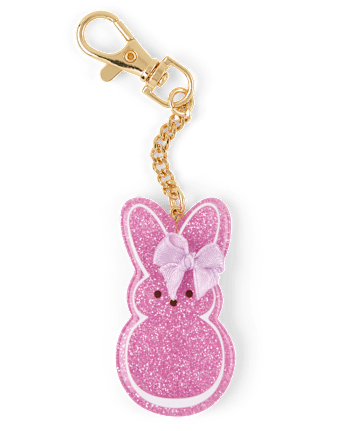 Girls Peeps® Glitter Keychain