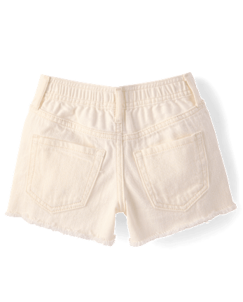 Girls Ripped Shortie Jean Shorts