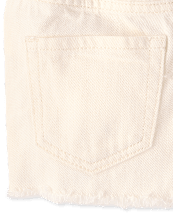 Girls Ripped Shortie Jean Shorts