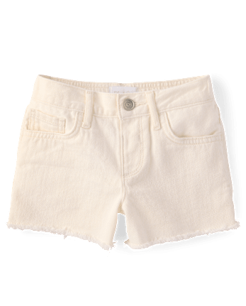 Girls Ripped Shortie Jean Shorts