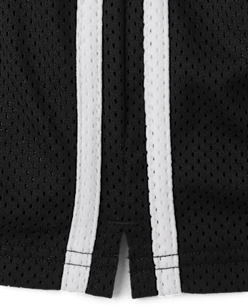 Girls Quick Dry Side Stripe Mesh Lined Active Shorts