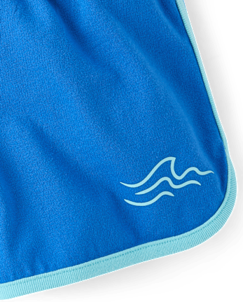 Girls Contrast Graphic Dolphin Shorts