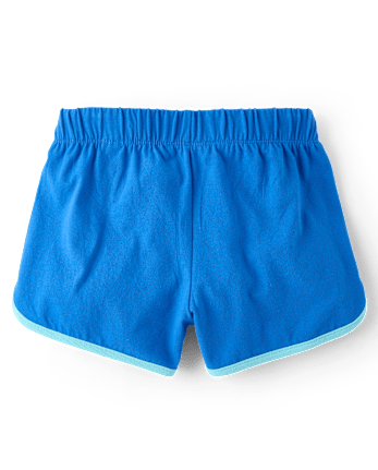 Girls Contrast Graphic Dolphin Shorts