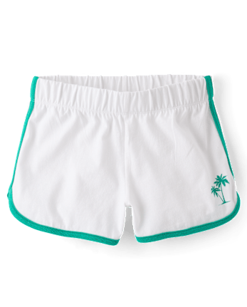 Girls Contrast Graphic Dolphin Shorts