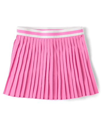 Girls Quick Dry Perforated High Rise Pleated Skort
