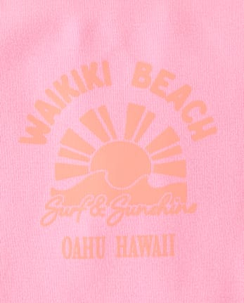 Girls Colorblock Ribbed Graphic Tank Top