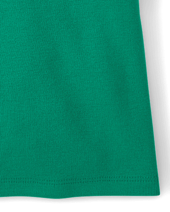 Girls Contrast Ribbed Polo