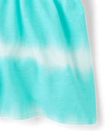 barboteuse rayée tie-dye pour filles