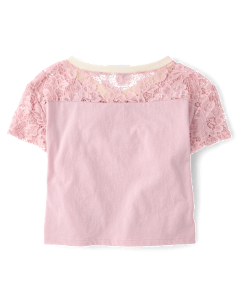 Girls Varsity Lace Football Tee
