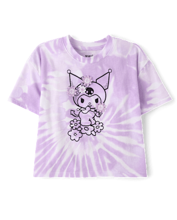 Girls Hello Kitty® Tie Dye Embellished Relaxed Top