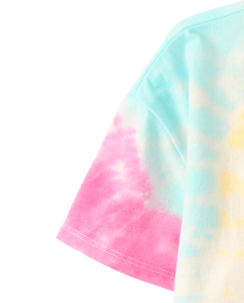 Haut décontracté Hello Kitty® pour filles, imprimé tie-dye.