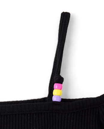 Girls Hello Kitty® Beaded Cold Shoulder Top