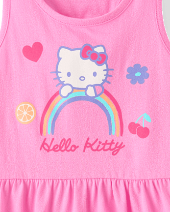 Girls Hello Kitty® Rainbow Cut-Out Tank Dress