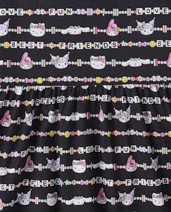 Girls Hello Kitty® And Friends Friendship Bracelet Cut-Out Tank Dress