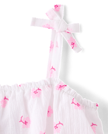 Girls Mommy And Me Floral Smocked Flounce Dress