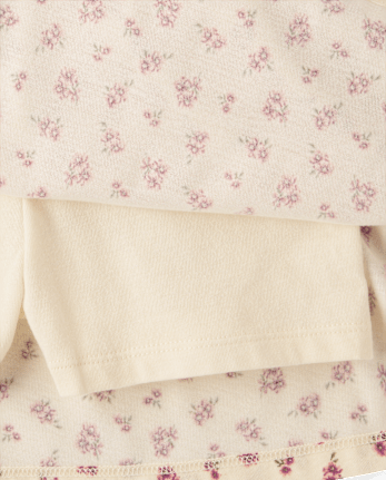 Girls Floral Keyhole V-Waist Dress