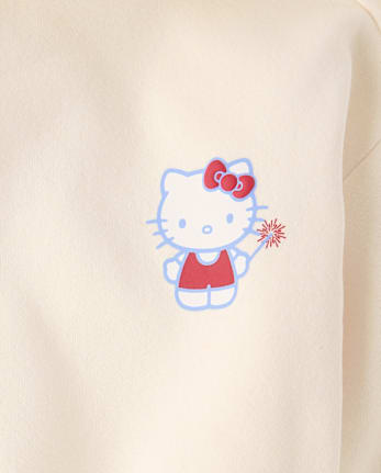 Girls Hello Kitty® Puff Print Premium Fleece Hoodie