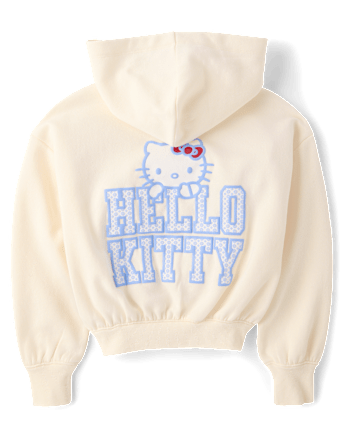 Girls Hello Kitty® Puff Print Premium Fleece Hoodie