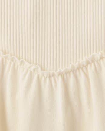 Girls Hello Kitty® Bow Ribbed V-Waist Dress