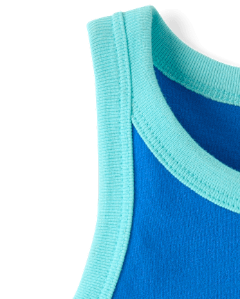 Girls Colorblock Graphic Tank Top