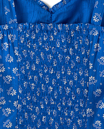 Womens Mommy And Me Embroidered Floral V-Waist Dress