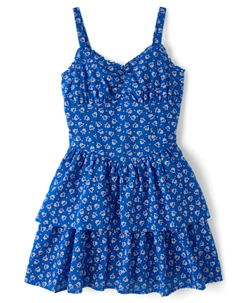 Womens Mommy And Me Embroidered Floral V-Waist Dress