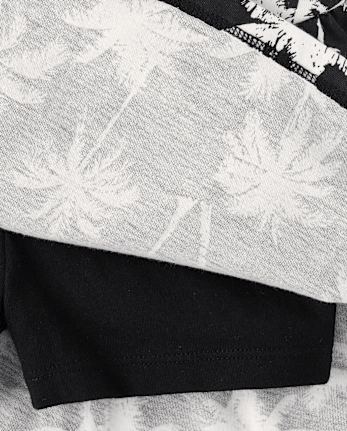 Girls Print High Rise Ruched Skort