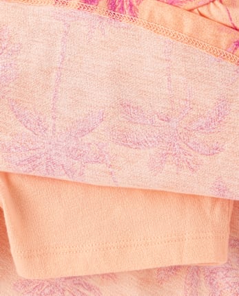 Girls Print High Rise Ruched Skort