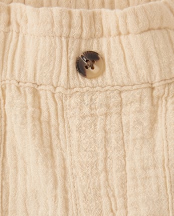 Shorty en gaze à taille haute pour filles