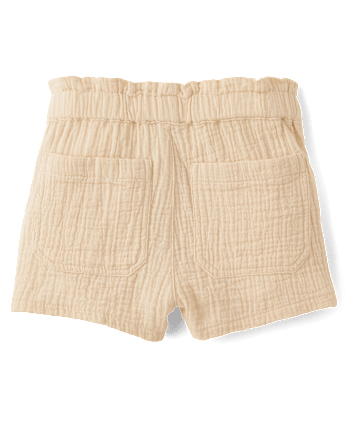 Shorty en gaze à taille haute pour filles