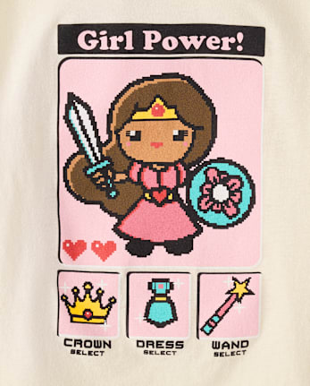 Girls Video Game Graphic Tee