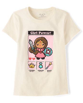 Girls Video Game Graphic Tee