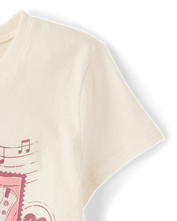 Girls Western Stamps Graphic Tee