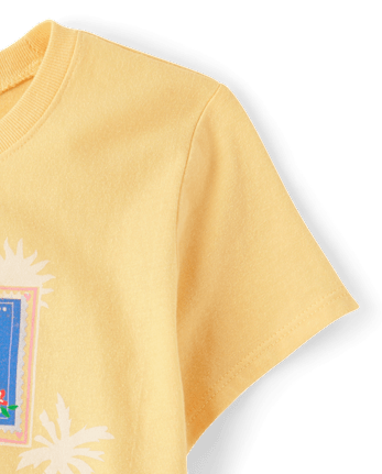 Girls Summer Stamps Graphic Tee