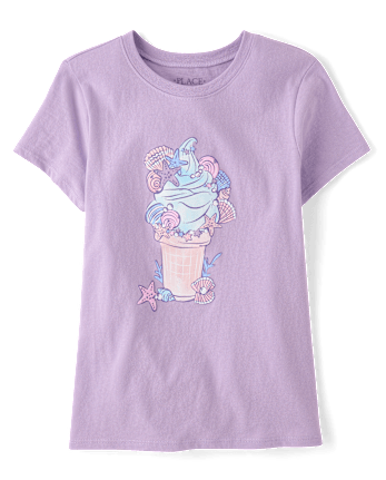 Girls Ice Cream Cone Graphic Tee