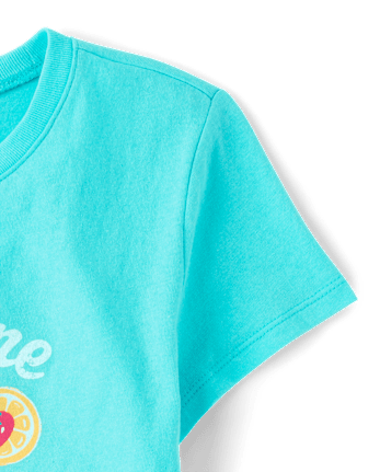 Girls Summer Drink Graphic Tee