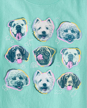 Girls Dogs Graphic Tee