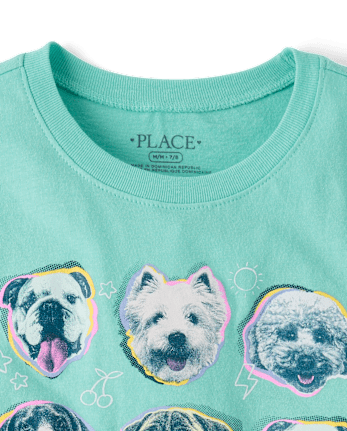 Girls Dogs Graphic Tee