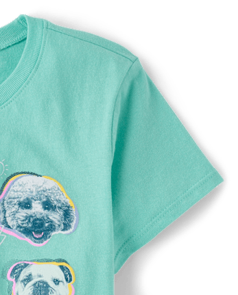 Girls Dogs Graphic Tee