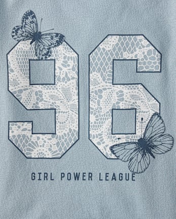 Girls Girl Power League Graphic Baby Tee