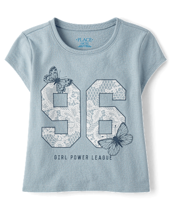 Girls Girl Power League Graphic Baby Tee